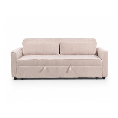 Canapé droit convertible en velours côtelé, ERNEST LISA DESIGN