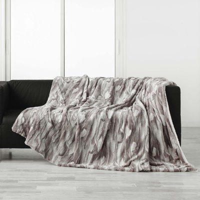 Plaid sherpa Collection Douceur caribou DOUCEUR D'INTÉRIEUR