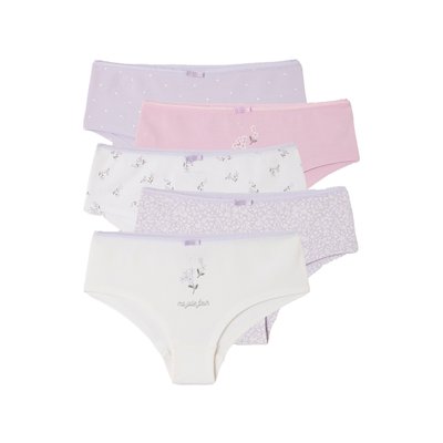 Lot de 5 shorties flowers VERTBAUDET