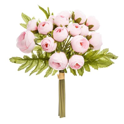 Bouquet de 18 mini camélias artificiels ATMOSPHERA
