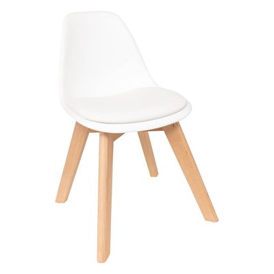 Chaise enfant design scandinave piètement hêtre BAYA ATMOSPHERA