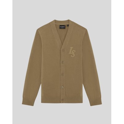 Cardigan L&S monogramme col V LYLE & SCOTT