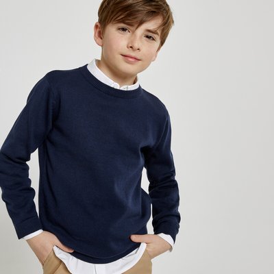 Pull col rond en fine maille LA REDOUTE COLLECTIONS