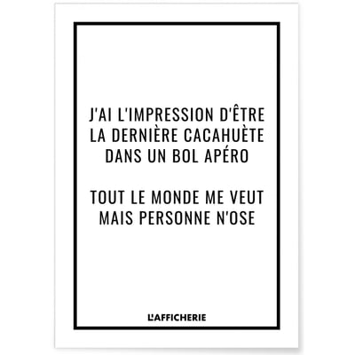 Affiche 'J'ai l'impression...' L'AFFICHERIE