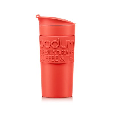 Bodum 0.35 L Rouge TRAVEL MUG Mug de voyage isotherme en inox double paroi BODUM