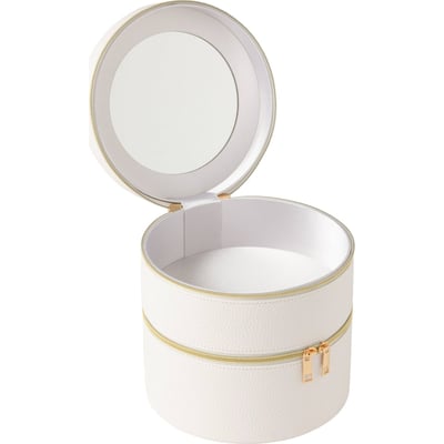 Boîte à cosmétiques ronde avec miroir RECOLLECTION