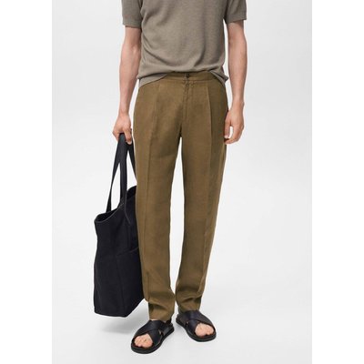 Pantalon costume Salerno 100 % lin slim fit MANGO MAN