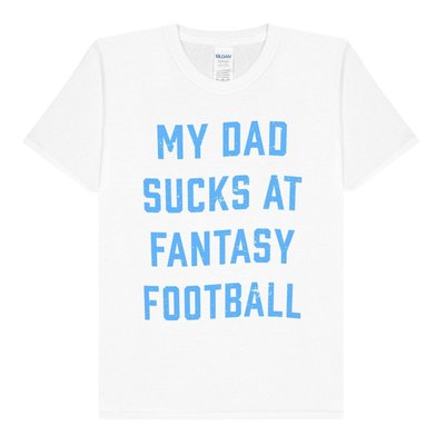 T-shirt manches courtes motif/style texte FANTASY FOOTBALL GILDAN