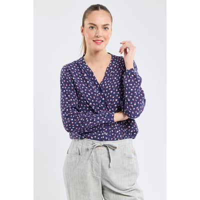 Blouse fleurie en cupro ARMOR-LUX