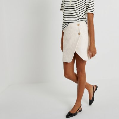 Jupe droite blanche La Redoute