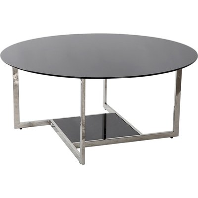 Table basse en verre et acier, élégance RECOLLECTION