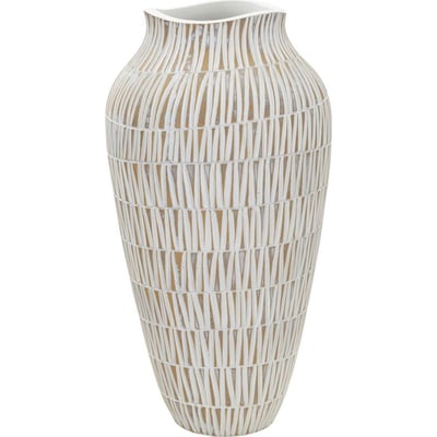 Vase motif géométrique gravé en relief MODERN RECOLLECTION
