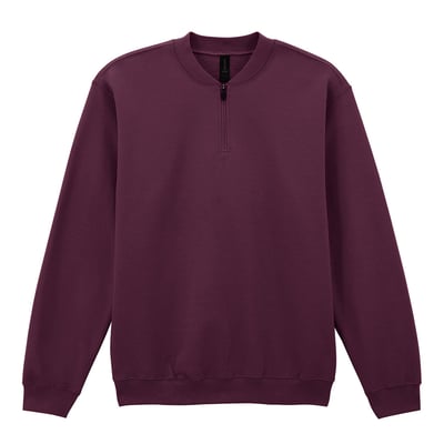 Sweat uni à col zippé SOFTSTYLE GILDAN