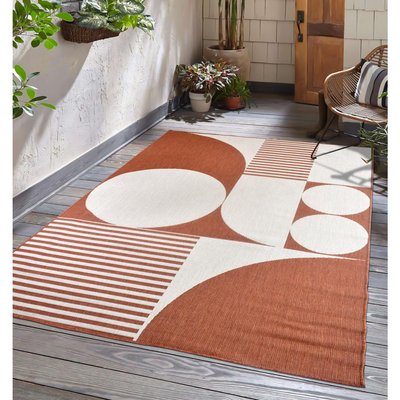 Tapis extérieur, kilim reversible EX1 SOTIS UN AMOUR DE TAPIS
