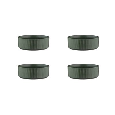 Lot de 4 bols moyens en grès, SCANDI BJORN