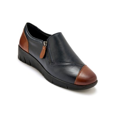 Chaussures sans-gêne zip et élastique PEDICONFORT