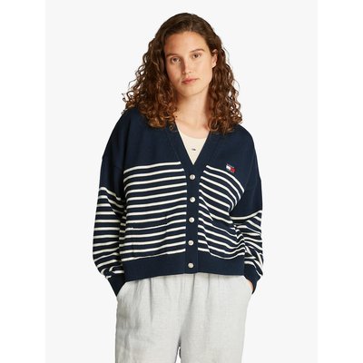 Gilet col V rayé TOMMY JEANS