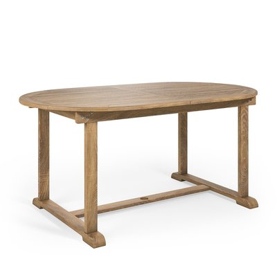 Mesa em teca, 6 a 10 lugares, 1 extensão dobrável, Arly LA REDOUTE INTERIEURS