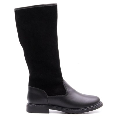 Bottes fourrées laine de mouton en cuir et daim DIANA BONI&SIDONIE