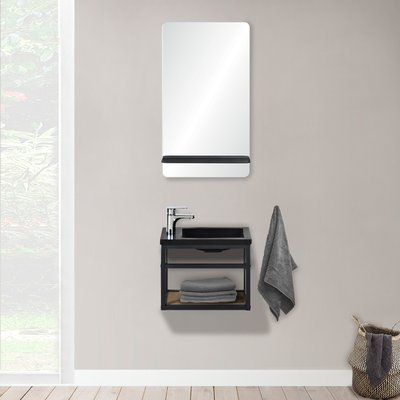 Ensemble lave-mains + miroir + robinet SAO MOB IN