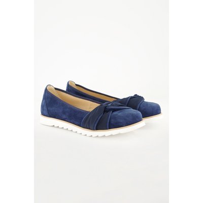 Ballerines à nœud fantaisie en cuir suédé ULLA POPKEN