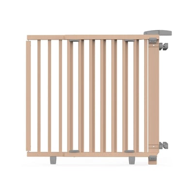 Barrière de Sécurité Escalier Extensible Bois Vernis Clair - 93 à 135 cm GEUTHER