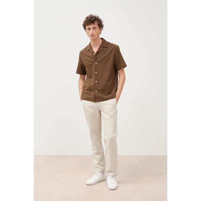 Chemise manches courtes col tailleur BONOBO