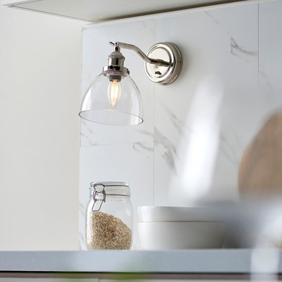 Harris 1 Wall Light in Bright Nickel SO'HOME