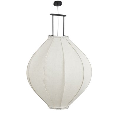 Suspension lumineuse en lin Ø70 cm PEGO MICA DECORATIONS
