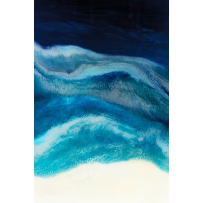 Tableau abstrait blue crawling HEXOA