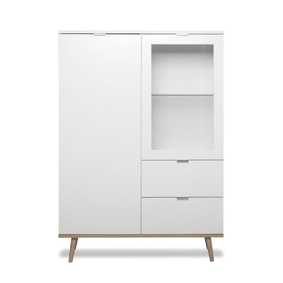 Vaisselier avec 2 Portes et 2 Tiroirs H140 cm - COPENHAGUE CALICOSY
