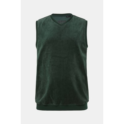 Pull sans manches, velours, encolure V STHUGE
