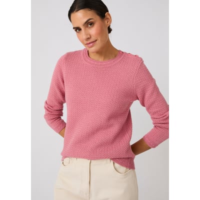 Pull mélange laine boutons épaule DAMART