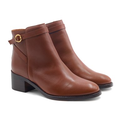 Bottines cavalières cuir lisse JULES & JENN
