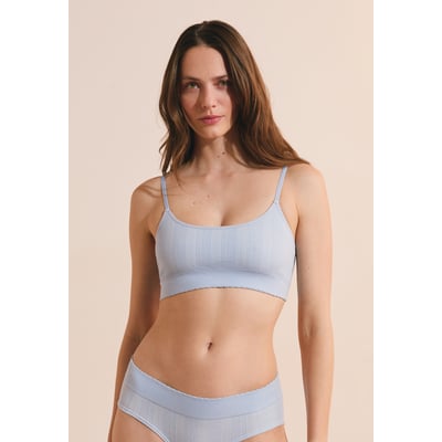 Soutien-gorge brassière en pointelle DAILY SEAMLESS ETAM