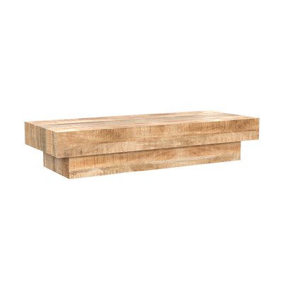 Table basse rectangulaire en bois de manguier - ARÉTO RENDEZ-VOUS DÉCO