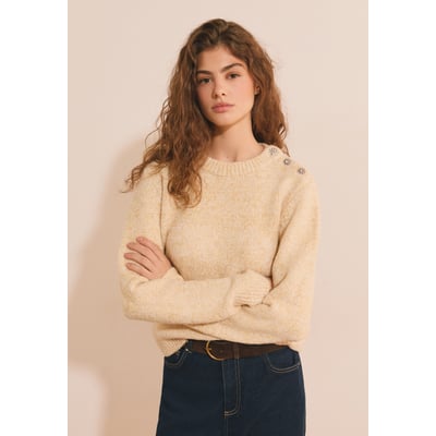 Pull col rond avec laine SERAPHINO ETAM