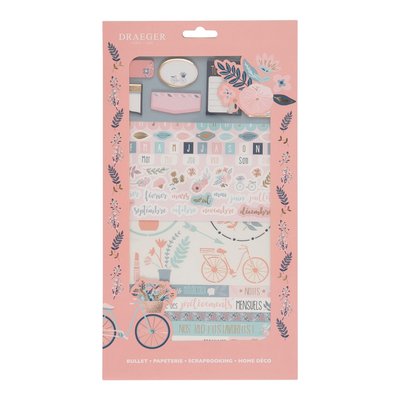 Kit de décoration Bullet journal Fleurs DRAEGER PARIS