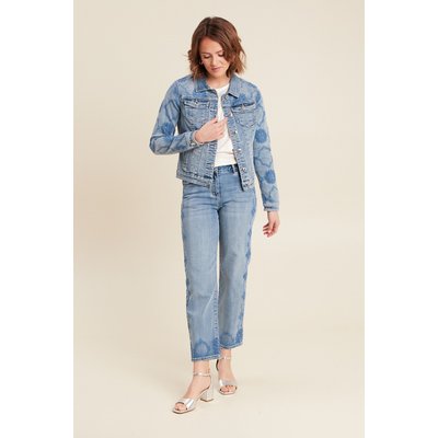 Veste en jean brodée BREAL