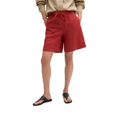 Short en lin large avec une taille élastique à cordon de serrage MARC O'POLO