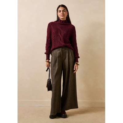 Pantalon oversize en tweed LA FEE MARABOUTEE