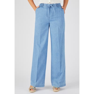Pantalon large tissu chambray DAMART