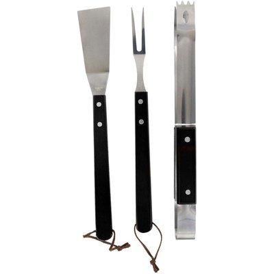 Set de 3 ustensiles à BBQ avec manches en bois CMP
