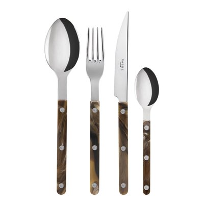 Set de 4 couverts de table, Bistrot Buffle SABRE