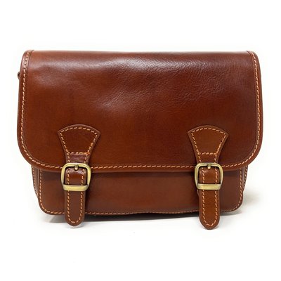 Sac bandoulière cartable cuir italien lisse NAGAÏ OH MY BAG