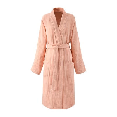 Peignoir long en gaze de coton,EGEE DESFORGES