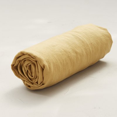 Drap housse en lin stone washed RECOLTE SYLVIE THIRIEZ