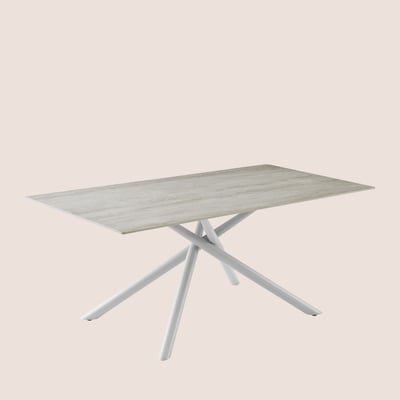 Table de salle à manger en céramique L180 8 places - INES HELLIN, DEPUIS 1862