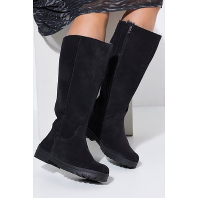 Bottes en cuir suédé, tige XL , pied large ULLA POPKEN
