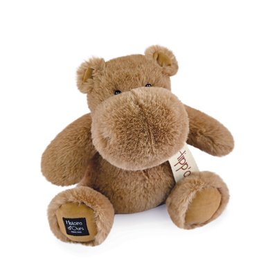 Peluche hippo chocolat 25 cm HO3203 HISTOIRE D'OURS